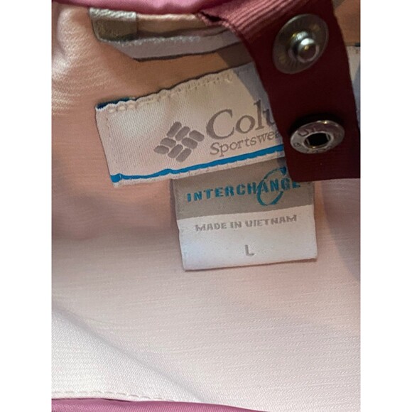 Columbia Interchange Omni-Heat Winter Jacket Women’s LARGE Pink Hooded Ski - Picture 7 of 10